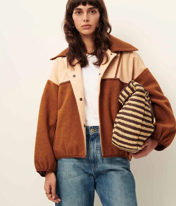 Two-Tone Wool Jacket